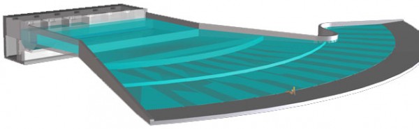 Artist's rendering of the Perfect Swell wave pool by American Wave Machines