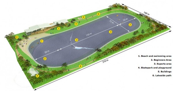 Wavegarden Schematic for Future Wave Pools and Surf Parks