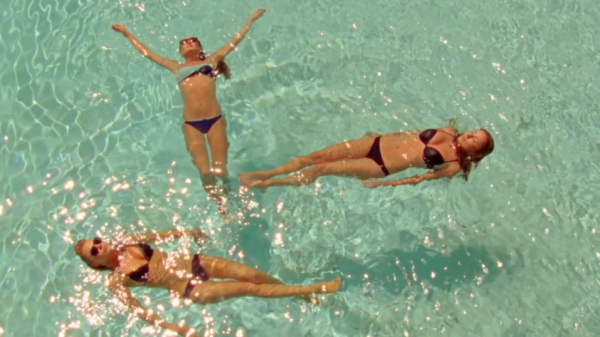 Wadi Adventure Wave Pool Bikini Models Electric Blue Heaven
