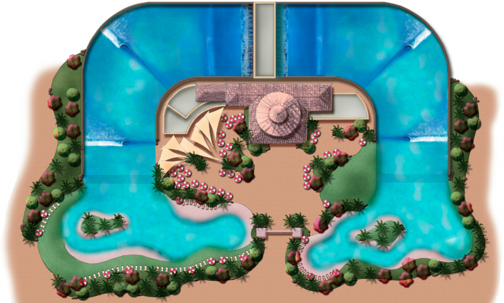 Point Break Wave Company Artistic Rendition of a Surf Park Facility