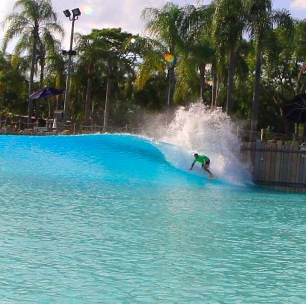 James Harold surfing typhoon lagoon surf pool