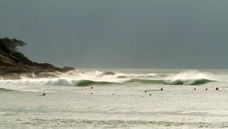 The world class left point break at Riyue Bay is home to Hainan's International Surfing Festival