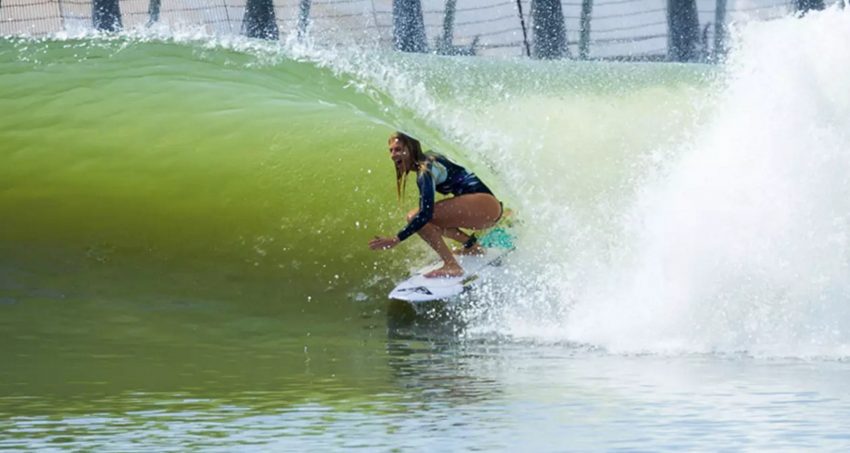 Steph Gilmore at KS Wave Co | LA Times on Wave Pools | Surf Park Central