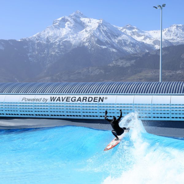 Wavegarden Surfing in Swiss Alps