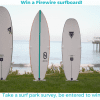 Photo of surf boards for surf tourism survey
