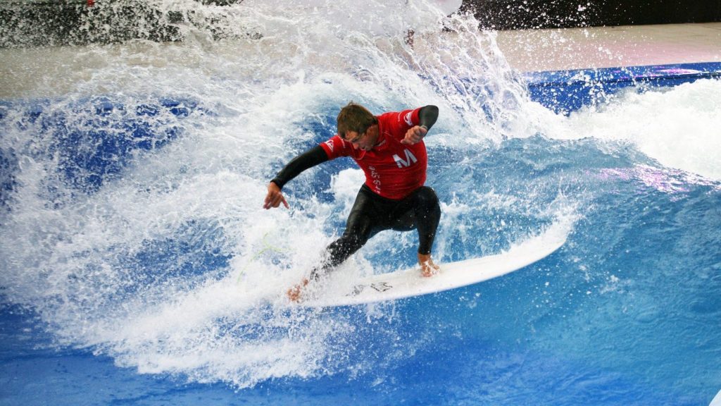Shane Beschen Surfing City Wave