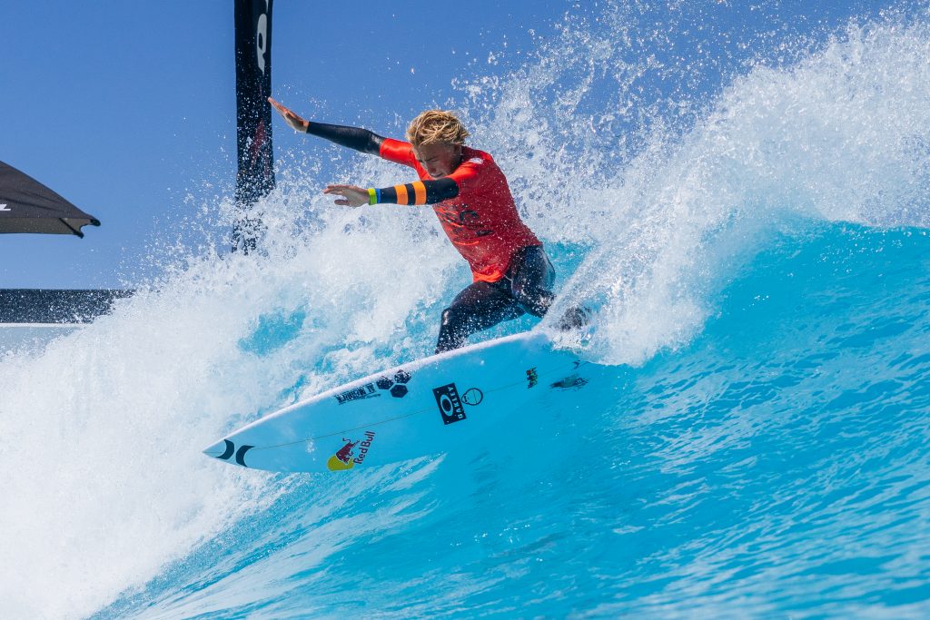 Xavier Huxtable and Nyxie Ryan victorious at Rip Curl Pro URBNSURF QS1000  presented by Pirate Life - Surf Park Central