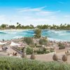 Rendering of Bahrain Surf Park with a Wavegarden lagoon