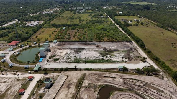 Construction underway at the Point Surf Park in Florida