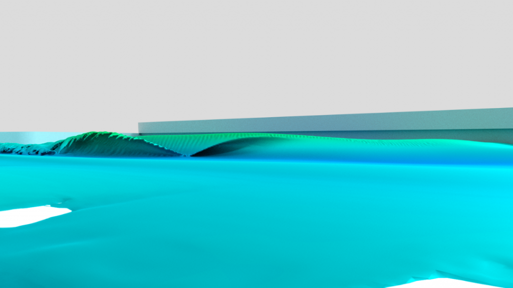 Rendering of a wave