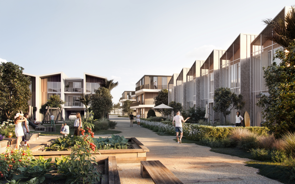 Surf park rendering in New Zealand