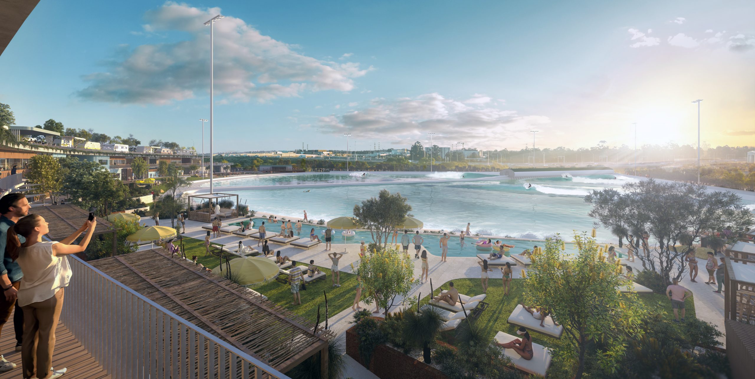 A surf park in Perth, Australia